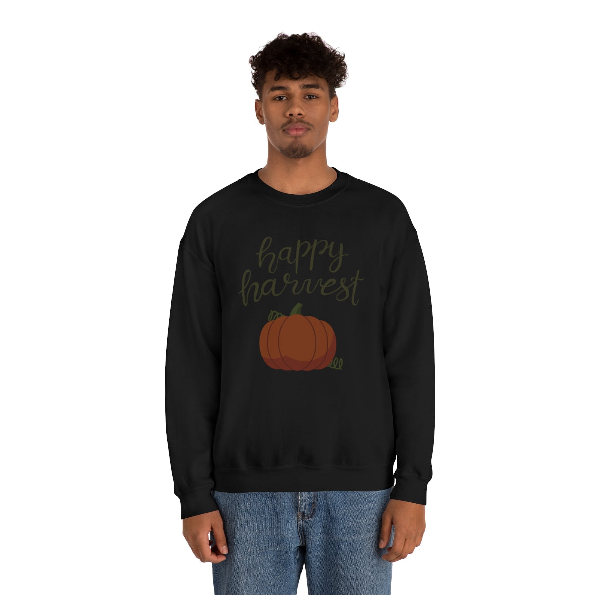 Happy Harvest Vintage - Unisex Heavy Blend™ Crewneck Sweatshirt