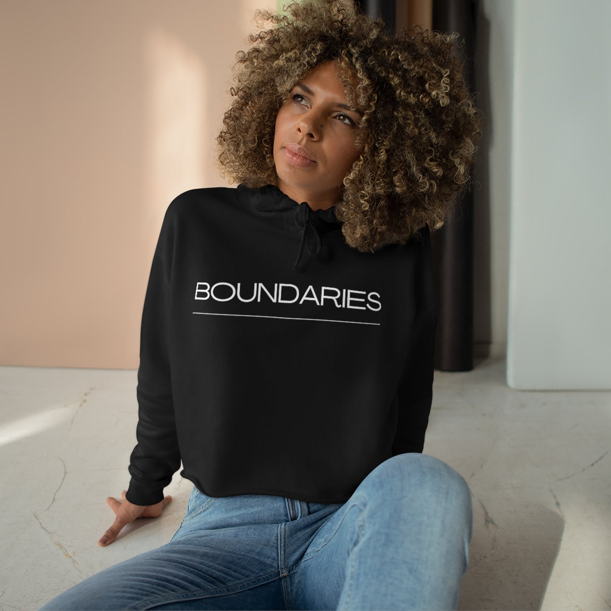 Boundaries - Crop Hoodie