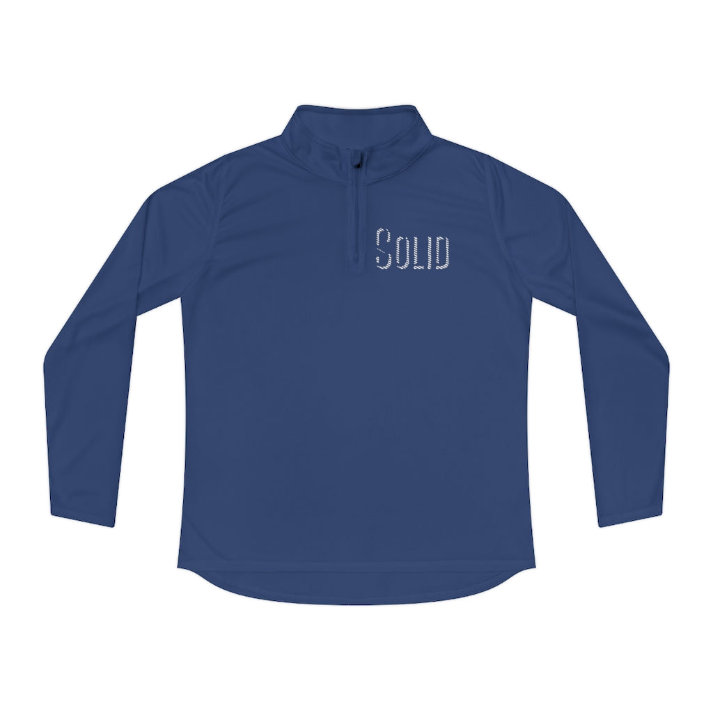 Solid - Women's Quarter-Zip Sweater