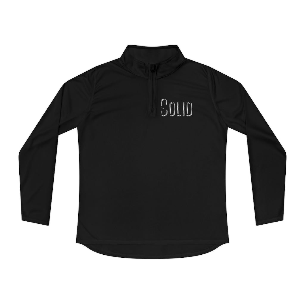 Solid - Women's Quarter-Zip Sweater